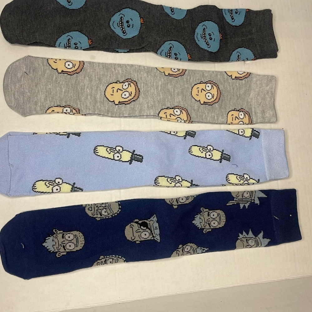 Rick and Morty adult crew socks.